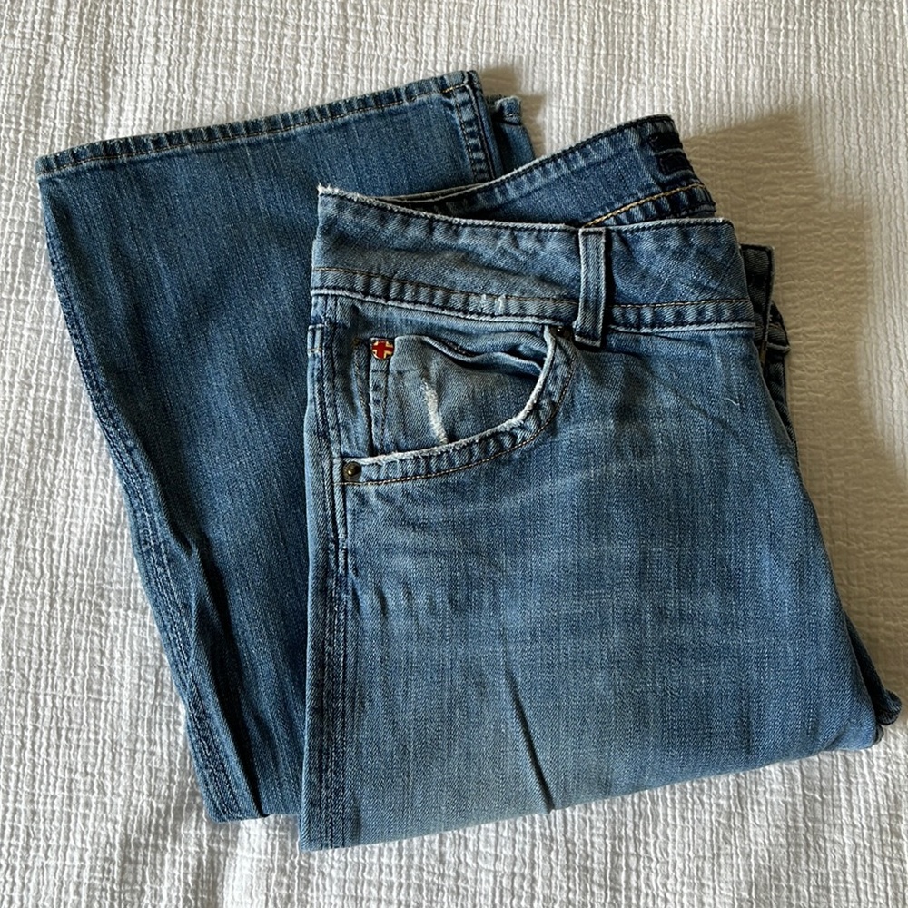 Classic Hudson Flap Pocket Jeans, Size 32